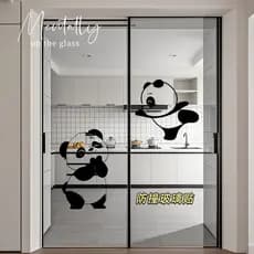 Porta de vidro Anti-colisão adesivos casa cozinha sala estar varanda porta deslizante transparente Housewarming