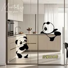 Bonito dos desenhos animados Animal criativo vidro Anti-colisão adesivos cozinha janela porta de vidro decoração adesivo