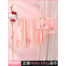 Hellokitty toalha de banho feminino adulto doméstico melhor absorver água de secagem rápida do que algodão puro crianças