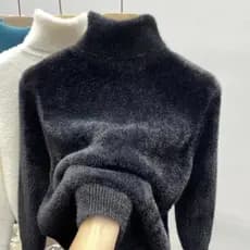 2026 novo estilo vison malha camisa de fundo senhoras estilo interior engrossado forro de lã camisola superior 2026 cami