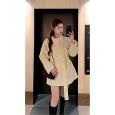 2026 novo estilo Popular estilo Hepburn High-End único Super bonito curto capa de lã casaco feminino 2026 inverno2026062