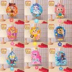 Mid-Autumn Festival crianças lanterna dos desenhos animados portátil labu Nezha wang wang equipe luminosa pai-filho arte