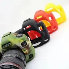 Capa de Silicone para câmera Canon SLR 5D4 5D3 6D 80D 70D 700 D650D 600D 5DS 5DSR