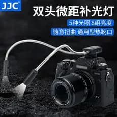 JJC Macro Fotografia Luz LED Luz de preenchimento adequada para Canon R62 R5 Nikon Z6ii Z30 Fuji XT4 XS10 XT5 Sony A7C A