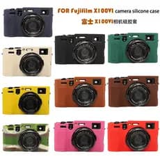 XX Adequado para Fuji X100VI Capa protetora x100vi Capa de Silicone X100 Bolsa para câmera de sexta geração Capa portáti
