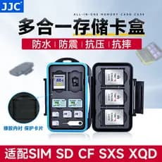 Estojo para cartão de memória JJC Cartão SXS XQD CFexpress Cartão tipo A/Cartão B CF Cartão SD Estojo para cartão de mem