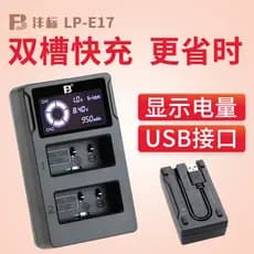 Carregador Fengbiao LP-E17 Canon R50 R10 RP R100 R8 200DII 760D 850D M6II