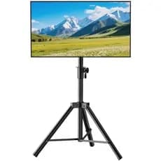 Suporte De TV Com Tripé , Externo Para TVs De 30 A 75 Polegadas , Suportes Portáteis De Altura Ajustável Design De Segur