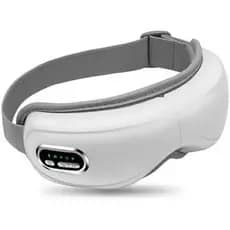 Massageador de olhos com aquecimento, presente musical para cuidados com os olhos Bluetooth, 5 modos de massagem e 180°