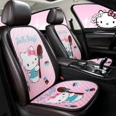 Almofada de assento de carro Hellokitty empacotada peça única desenho animado verão respirável almofada legal de três pe