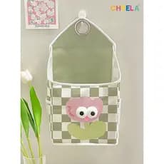 Tulipa de armazenamento de porta única bonito banheiro atrás da porta pendurado roupas saco de armazenamento de roupa in