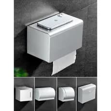 Espaço de alumínio suporte de tecido higiênico palha papel higiênico caixa de papel higiênico à prova dwaterproof água c
