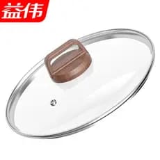 Tampa de pote doméstico Universal tampa de vidro temperado Wok pote grosso tampa de pote de leite 28cm32cm tampa de pane