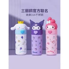 Sanrio Kuromi Melody Copo de água isolado infantil para meninas, pote especial escolar fofo para meninas do ensino funda