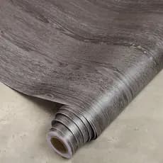 Papel de parede adesivo de grão de madeira de ferro cinza autoadesivo à prova d'água imitação de madeira remodelação de