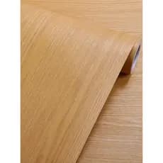 Chip de som de onda de grão de madeira laranja amarelo escuro à prova d'água papel de parede autoadesivo móveis armário