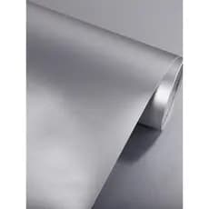 Adesivo prateado jateamento cinza claro fosco imitação de Metal aço inoxidável autoadesivo armário de cozinha placa auto