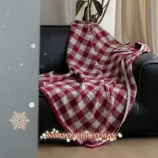 Cobertor de ano novo cobertor de lã meio lado capa cobertor engrossado quente natal sofá cobertor com cobertor Holi