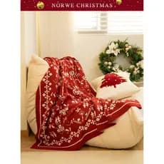 Ano novo cobertor presente do feriado cobertor de natal fotografia sofá capa cobertor de malha vermelha cobertor de laze