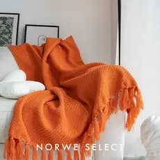 Estilo nórdico sofá cobertor cobertor cor sólida malha Hotel b & b modelo quarto grosso luz luxo cobertor de cabeceira v