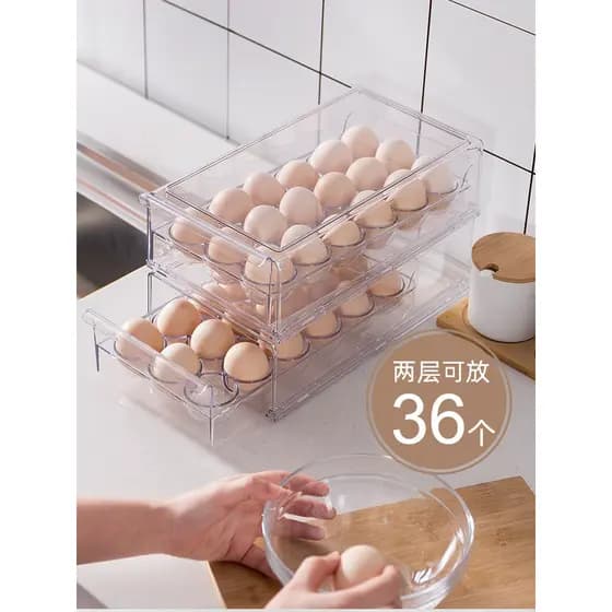 Zona confortável geladeira bandeja de ovos caixa de armazenamento à prova de choque à prova de choque fresco-mantendo co