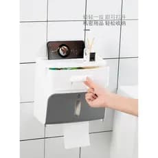 Caixa de tecido higiênico higiênico Rack de papel higiênico doméstico perfuração-livre criativo à prova dwaterproof água