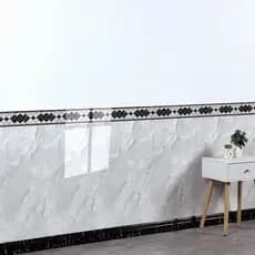 Placa de proteção de parede para sala de estar Adesivos de parede Papel de parede de mármore autoadesivo à prova d'água