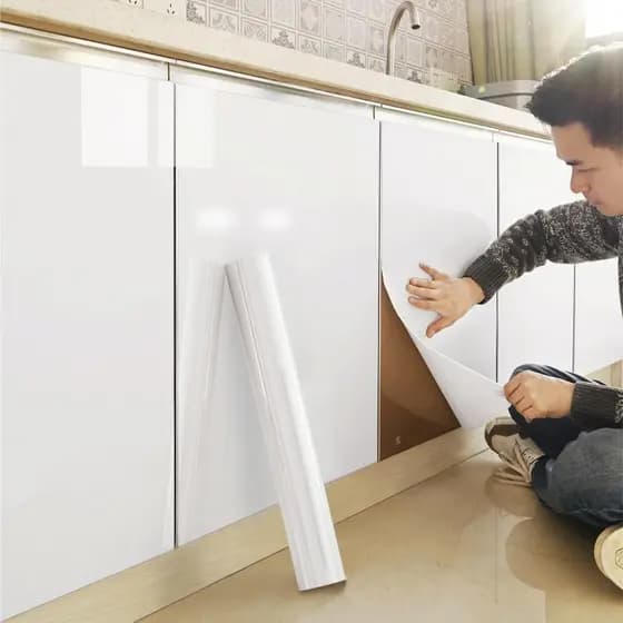 Adesivos de armário para reforma de móveis, adesivos de porta de guarda-roupa, adesivos de parede, à prova de umidade, à