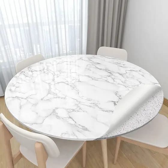 Adesivo de mesa redondo remodelado, autoadesivo, mesa de jantar, à prova d'água, à prova de óleo, Anti-escaldante, modif