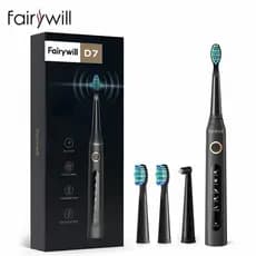 Fairywill escova de dentes elétrica High-End no exterior estudante festa à prova dwaterproof água Sonic casal casa intel
