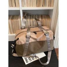 Cor correspondente grande capacidade bolsa de viagem de curta distância saco de bagagem leve pode cobrir carrinho saco d