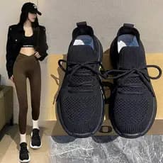 2025 novo estilo primavera Ultra-leve sapatos esportivos femininos absorção de choque tênis de corrida sola macia Casual