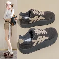 Versão coreana sapatos de pão de sola grossa feminino ins na moda 2026 primavera novo estilo sapatos de treinamento alem