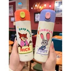Crianças copo térmico louco Animal cidade copo de água meninos meninas estudantes escola dedicado copo beber direto fino