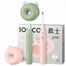 Soshi Sonic Escova de Dentes Elétrica Esterilização Net Pet Cat Garra Escova D3 Casal Caixa de Presente