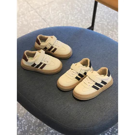 Primavera outono novo estilo sapatos de bebê meninos meninas crianças esportes sapatos de treinamento alemão sola macia
