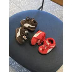 W estilo inverno sapatos de algodão do bebê forro de lã dois sapatos esportivos de algodão meninos meninas crianças sapa