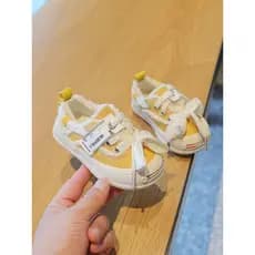 2026 primavera outono novo estilo sapatos de lona do bebê meninos meninas nacional na moda Casual All-Match tênis sola m