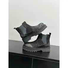 [Baba Xiansen] Botas Chelsea Botas curtas masculinas de sola grossa Botas Cargo leves Botas retrô desgastadas Botas Mart