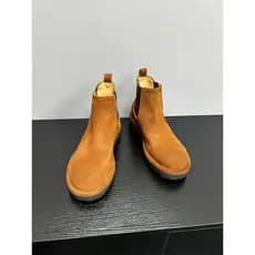 [Baba Xiansen] Botas Chelsea Botas Curtas Masculinas Novo Estilo Britânico Botas de Cigarro de Sola Grossa Botas Masculi