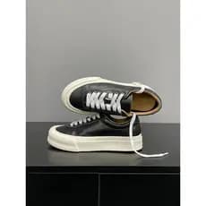 [Baba Xiansen] Tênis masculino de sola grossa estilo Casual preto branco com cadarço e aumento de altura texturizado cou