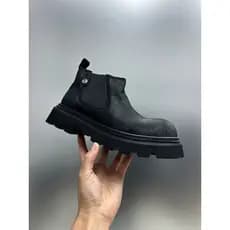 [Baba Xiansen] Botas gerais de cabeça grande ligeiramente levantadas Botas Chelsea leves de sola grossa Botas curtas mas