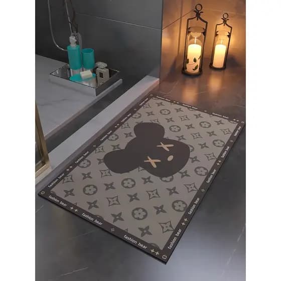 Street Wear banheiro dedicado tapetes luz luxo High-End sentido antiderrapante absorvente de água de secagem rápida pé t
