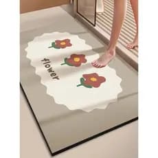 Tapete de banheiro antiderrapante, absorvente de água, porta de banheiro, banheiro, casa, 2026, novo estilo