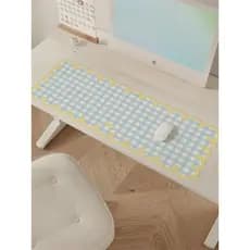 2026 novo estilo creme estilo teclado Mouse pad mesa almofada protetora de couro à prova dwaterproof água à prova de óle