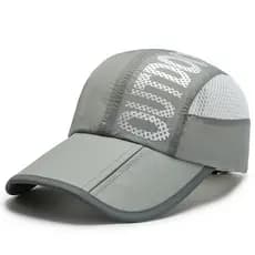 Chapéu de sol de verão dobrável chapéu de secagem rápida masculino feminino guarda-sol verão chapéu de beisebol ao ar li