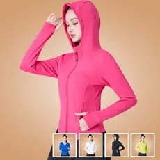 Velo-velo quadrado dança esportes topo feminino com capuz ginástica dança jaqueta novo estilo fantasma caminhada dança C