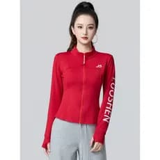 Roupas de dança quadrada novo estilo topo feminino outono inverno forro de lã Fitness dança esportes manga comprida gola