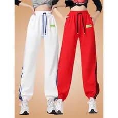 Yang Liping calças de dança quadradas femininas soltas primavera outono esportes cintura alta mais magro olhar Leggings