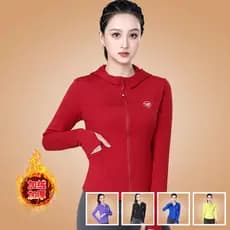 Velo Yang Liping dança quadrada roupas esportivas novo topo outono inverno de manga comprida Fitness correndo dança jaqu